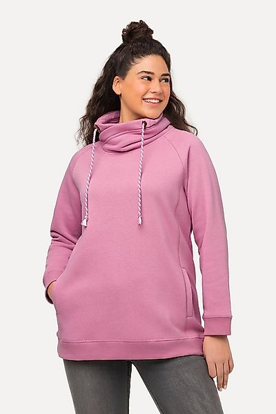 Ulla Popken Sweatshirt Bis 64 Sweatshirt mit Stehkragen Pullover günstig online kaufen