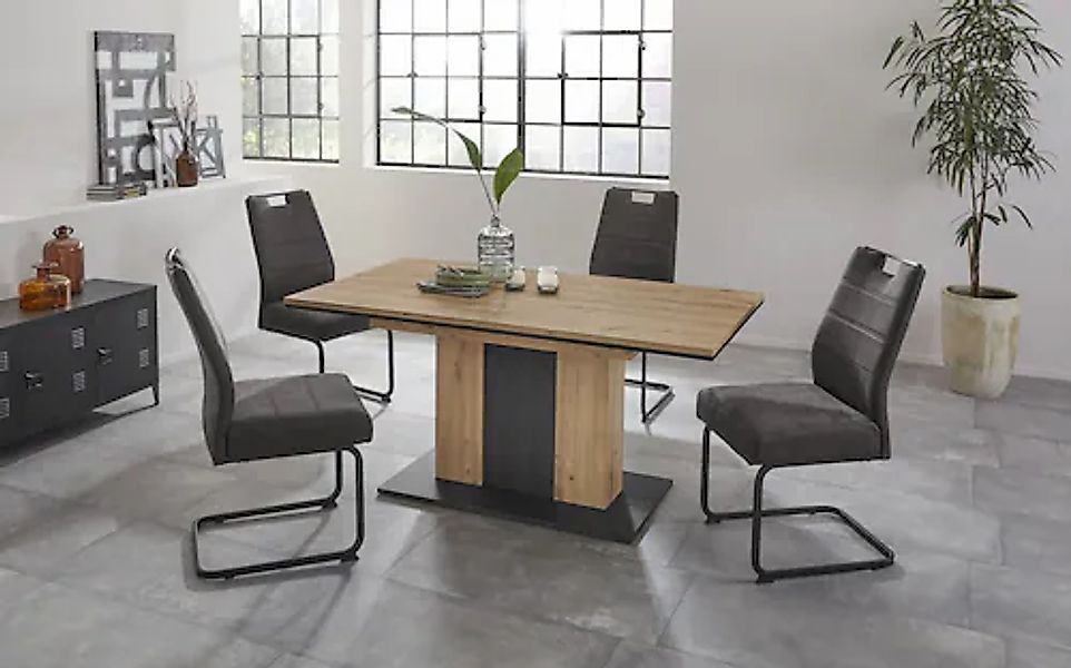 HELA Essgruppe »ATLANTA« 1 Tisch / 4 Stühle, 5 Stk. tlg. Tischplatte auszie günstig online kaufen