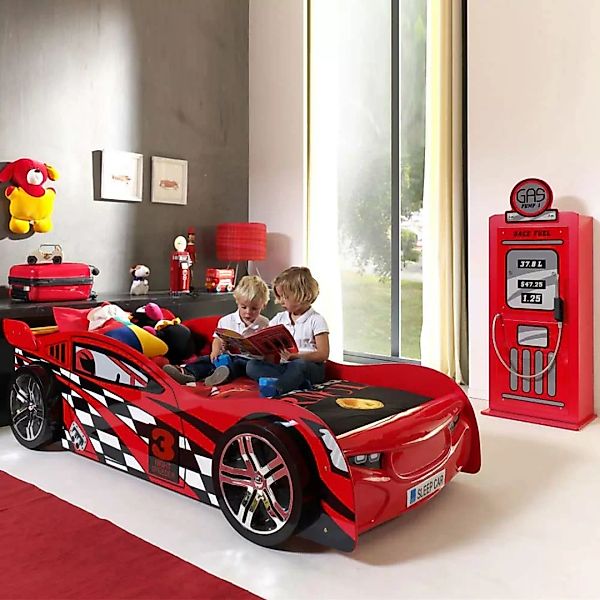 Rennwagen-Bett in Rot Autobett (zweiteilig) günstig online kaufen