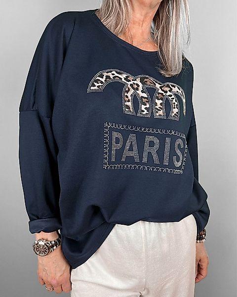 ITALY VIBES Sweatshirt ROSALITA - modischer Pullover mit Schriftzug aus Str günstig online kaufen