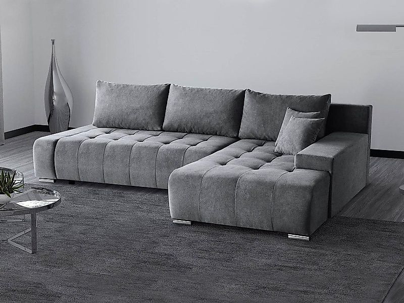 Beautysofa Ecksofa DRACO mit Schlaffunktion und günstig online kaufen