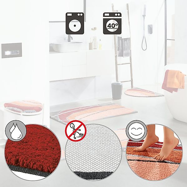 REDBEST Badematte WC-Umrandung "Lynn", Höhe 20 günstig online kaufen