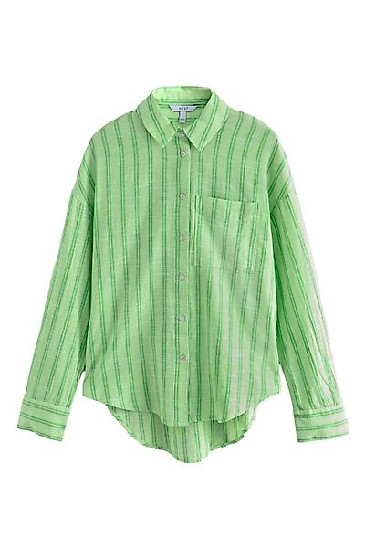 Next Langarmhemd Langärmeliges Hemd mit Leinen günstig online kaufen