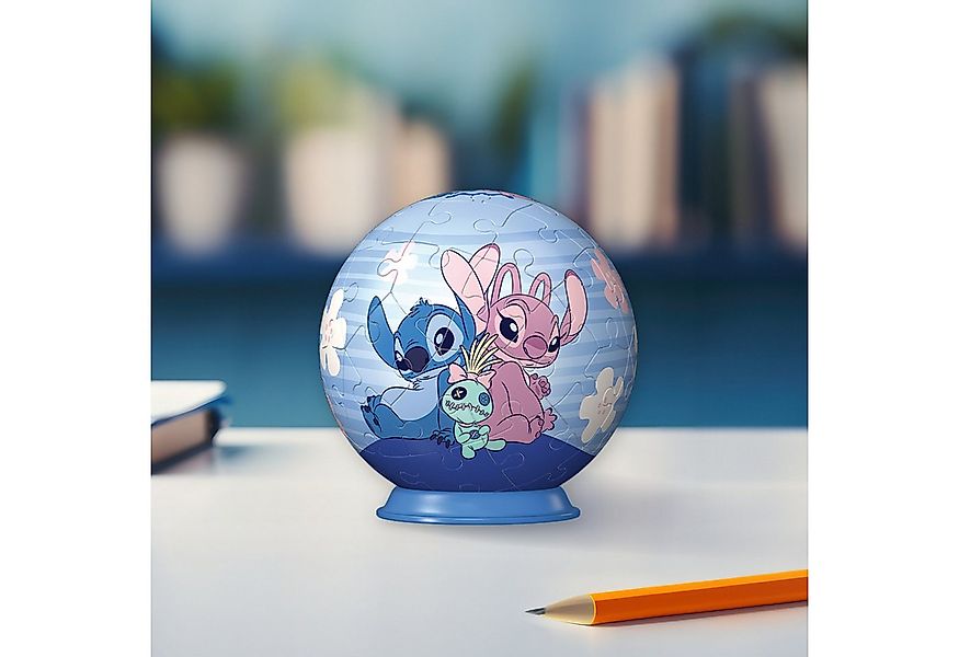 Ravensburger Puzzle 54 Teile 3D Puzzle Ball Disney Stitch & Angel 11599, Pu günstig online kaufen