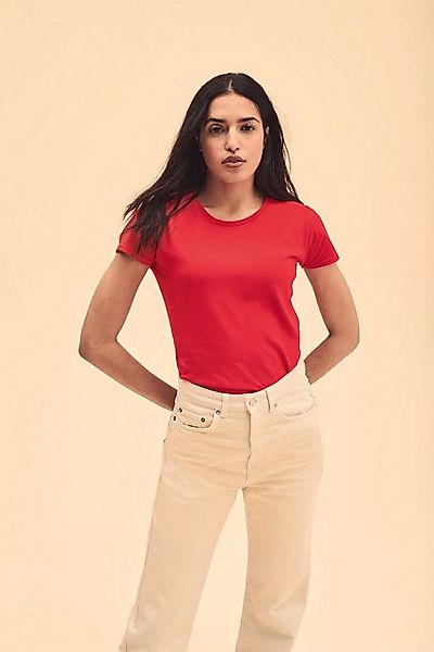 Fruit of the Loom Rundhalsshirt Damen Iconic T, 100% gekämmte, ringgesponne günstig online kaufen
