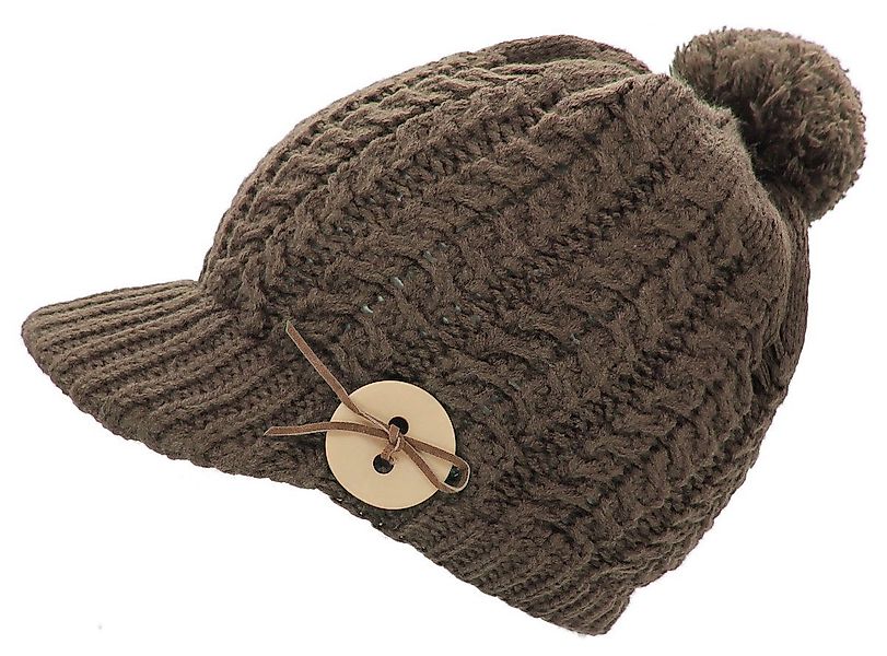 dy_mode Strickmütze Damen Strickmütze mit Schirm günstig online kaufen