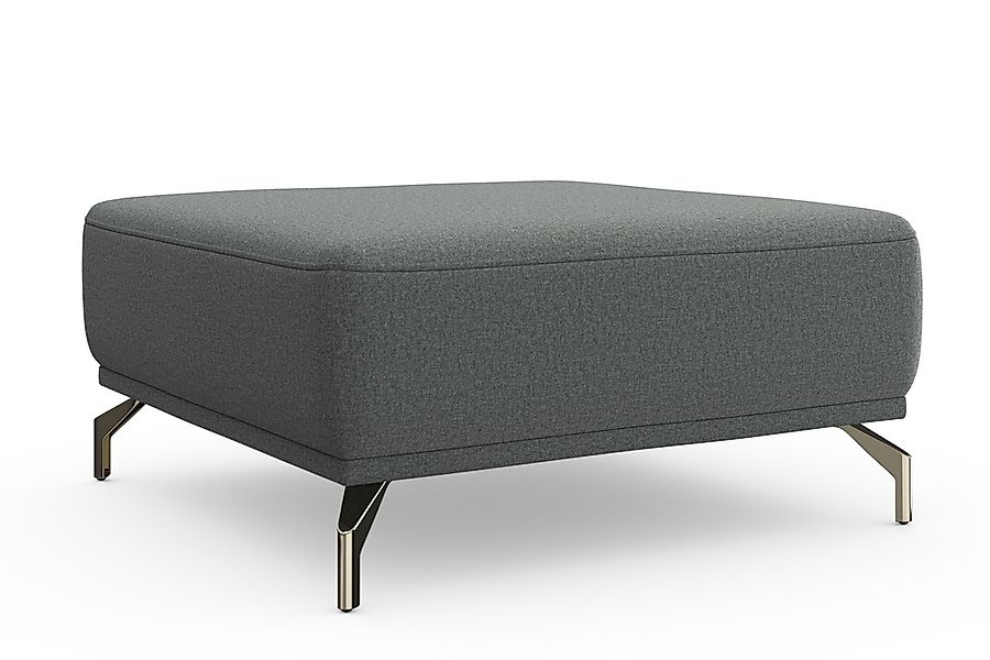 sit&more Hocker »Bailando«, mit Federkern und satinierten Nickelfüßen günstig online kaufen