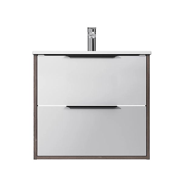 AM.PM Waschtischunterschrank mit Becken weiß glänzend 2 Schubladen 60 cm günstig online kaufen