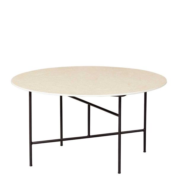 Couchtisch Beistelltisch mit Vierfußgestell in runder Form günstig online kaufen