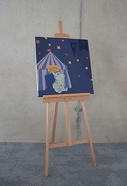 Komar Leinwandbild "Starry Night with Dumbo - Größe 60 x 60 cm" Disney 60 x günstig online kaufen
