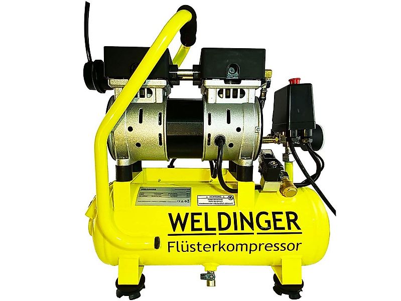 WELDINGER Kompressor FK65 pro, 850 W, max. 9,00 bar, 9,00 l, Flüsterkompres günstig online kaufen