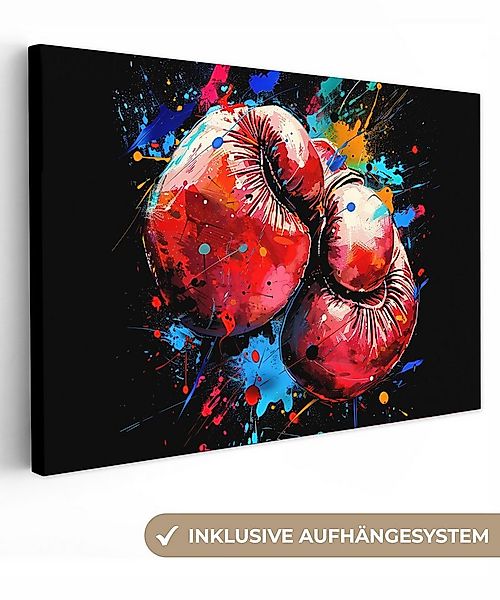 OneMillionCanvasses® Leinwandbild Graffiti - Sport - Boxen - Boxhandschuhe, günstig online kaufen
