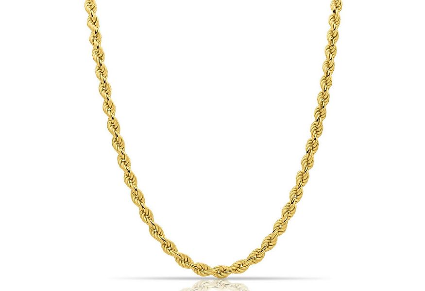 Tony Fein Kette ohne Anhänger Tony Fein Kordelkette 6mm 585er Vergoldet Mas günstig online kaufen