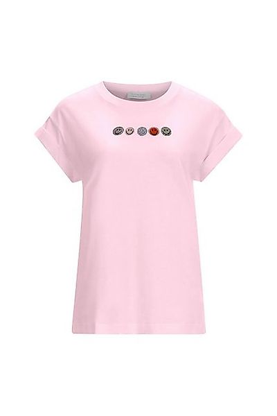 Rich & Royal T-Shirt Damen T-Shirt mit Strass-Applikation (1-tlg) günstig online kaufen