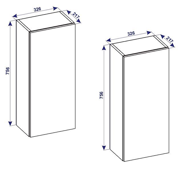 VCM Hochschrank Holz Badmöbel Bad Hochschrank günstig online kaufen