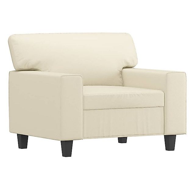 vidaXL Sofa Sessel Creme 60 cm Kunstleder günstig online kaufen
