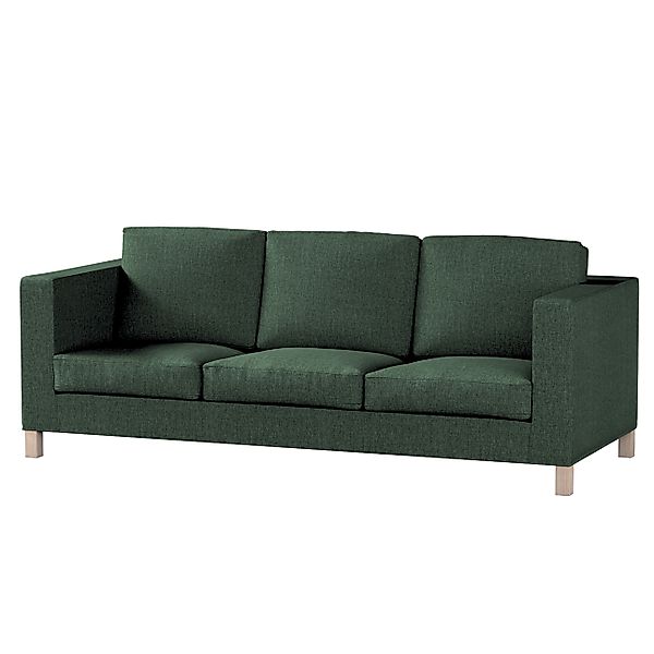 Bezug für Karlanda 3-Sitzer Sofa nicht ausklappbar, kurz, dunkelgrün, Bezug günstig online kaufen