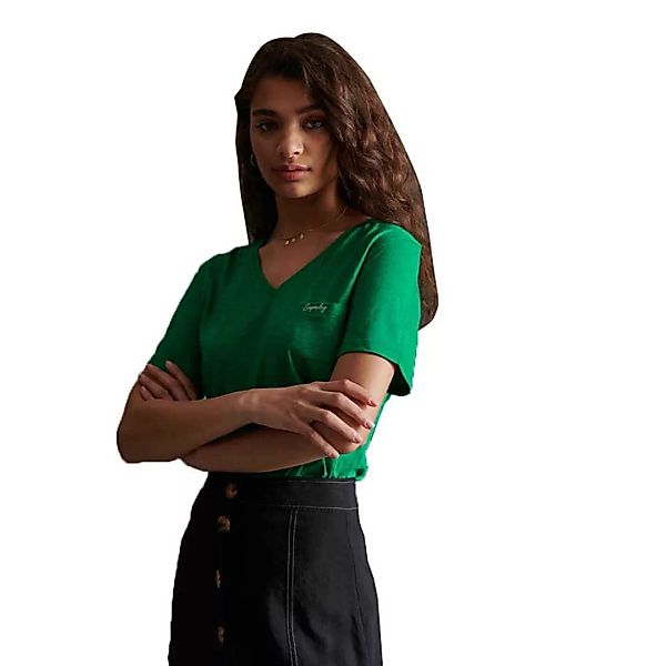 Superdry Organic Cotton Essential Kurzarm T-shirt 2XS Pepper Green günstig online kaufen