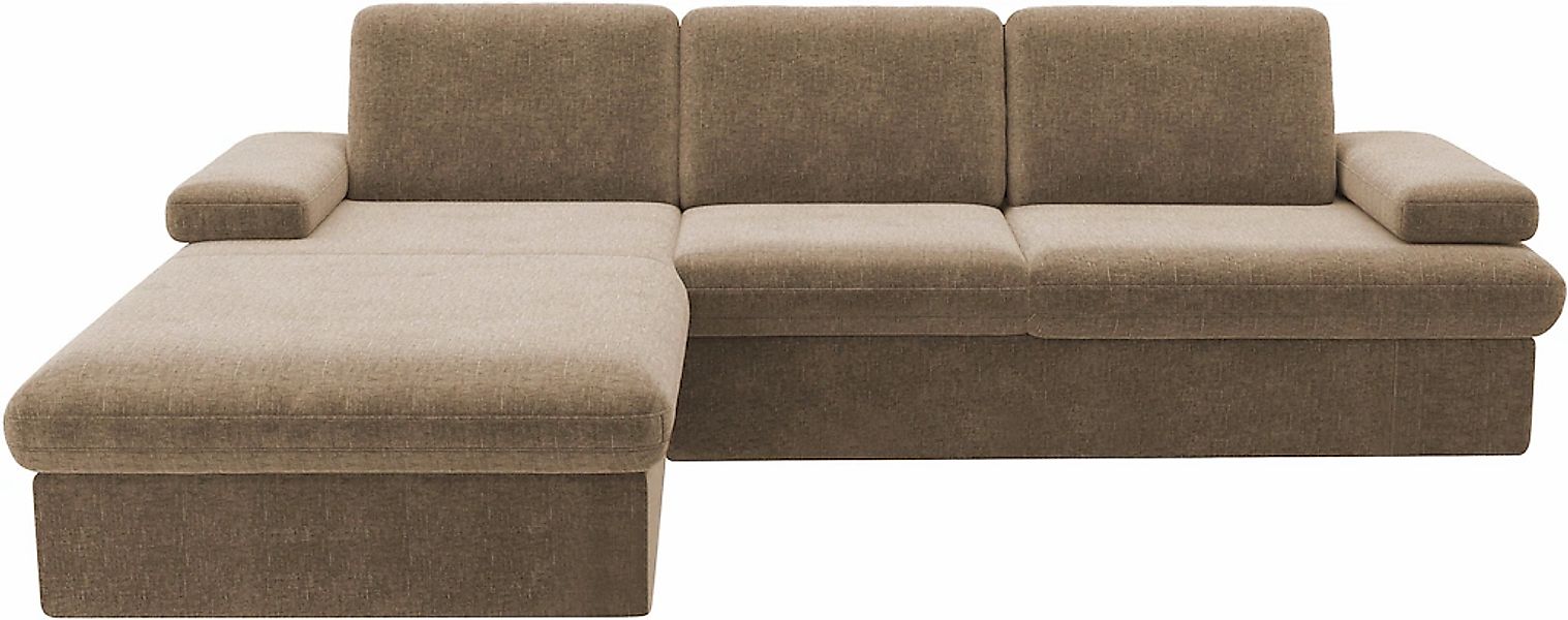 sit&more Ecksofa »Moreno L-Form, B: 247 cm« mit Armteilverstellung, optiona günstig online kaufen