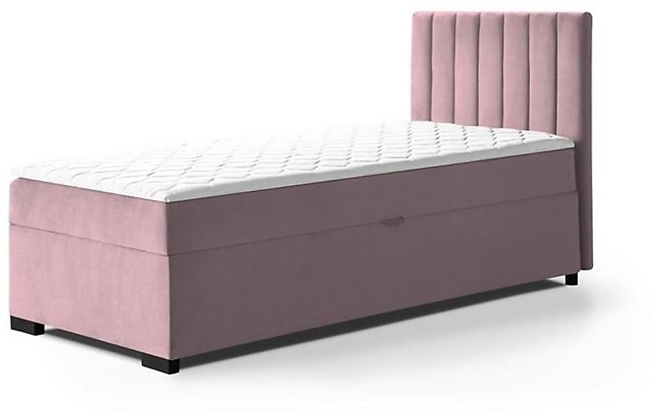 Beautysofa Boxspringbett Eric (kleines Bett, inkl. Federkernmatratze, Toppe günstig online kaufen