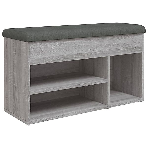 vidaXL Sitzbank Schuhbank Grau Sonoma 82x32x45,5 günstig online kaufen