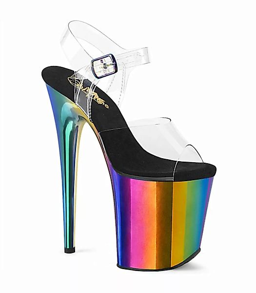 FLAMINGO-808RC High Heels Sandalette - Transparent/Schwarz/Mehrfarbig | Ple günstig online kaufen