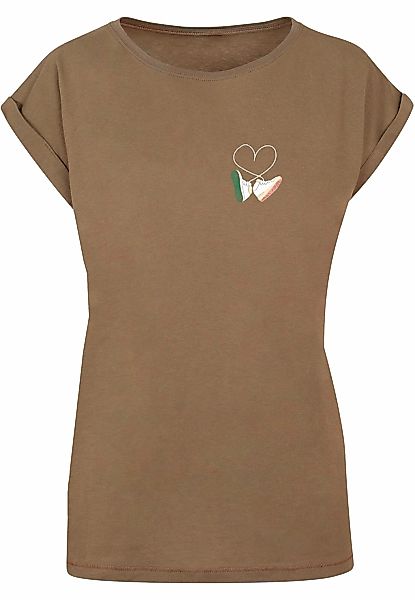 MisterTee Kurzarmshirt "MisterTee Damen Ladies Kicks Love EMB Tee" 1 Stk. t günstig online kaufen