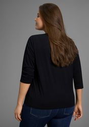 Laura Scott CURVE 3/4-Arm-Shirt mit V-Ausschnitt günstig online kaufen