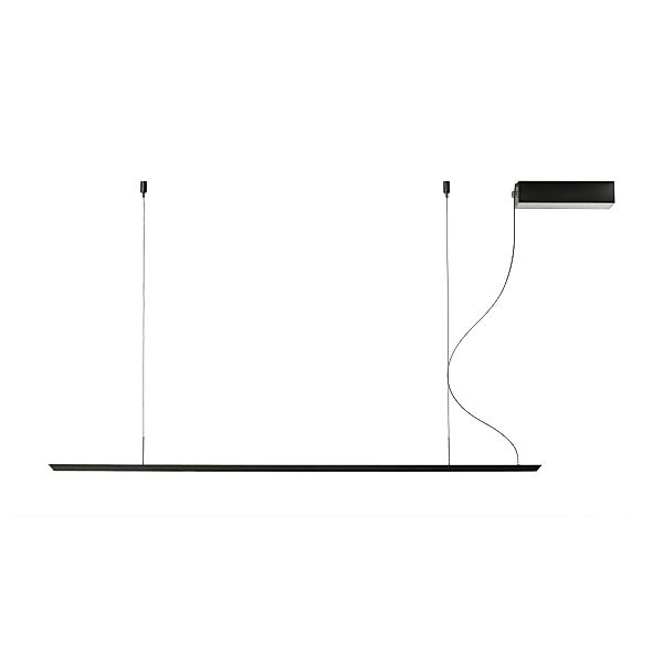 LED-Hängeleuchte Lineal, schwarz, Länge 158 cm günstig online kaufen