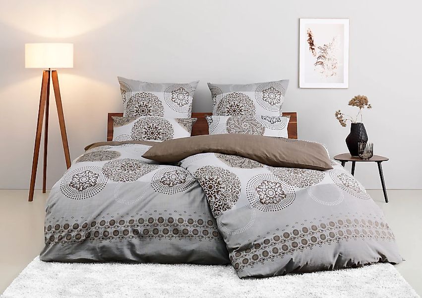 my home "Tesso in Gr. 135x200, 155x220 oder 200x200 cm" 2 Stk. Bettwäsche m günstig online kaufen