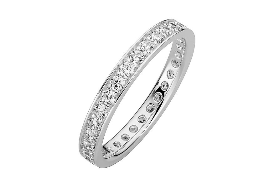 Orolino Fingerring 333/- Weißgold glanz synth. Zirkonia günstig online kaufen