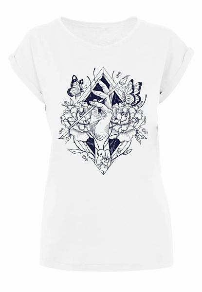 Merchcode T-Shirt "Merchcode Damen Ladies Frida Kahlo Hand T-Shirt", (1 tlg günstig online kaufen