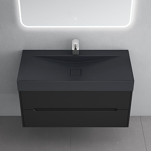 doporro Badmöbel-Set Badschrank Yoga Waschbeckenunterschrank Wandmontage günstig online kaufen