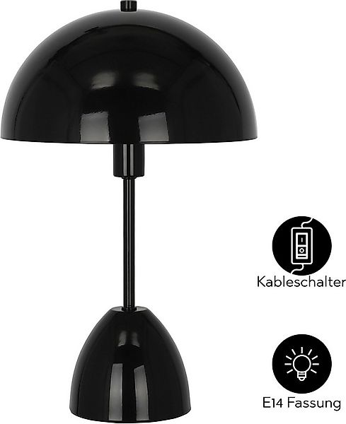 OTTO home Tischleuchte Dorrio Pilzlampe, Leuchtmittel wechselbar, ohne Leuc günstig online kaufen