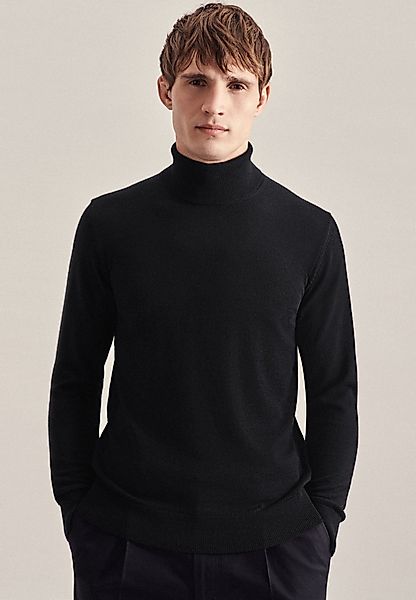 seidensticker Strickpullover Schwarze Rose Rundhals Uni günstig online kaufen