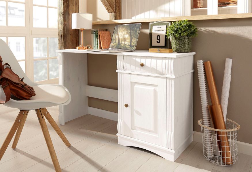 Home affaire Schreibtisch "Teresa" Maße (B/T/H): 120/37/73 cm, Computertisc günstig online kaufen