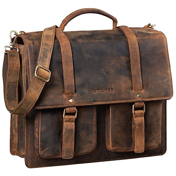 STILORD Aktentasche "Fernando" Ledertasche Aktentasche Vintage günstig online kaufen