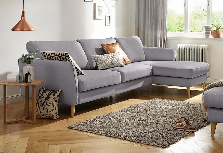 Home affaire Ecksofa "MARSEILLE (279/152cm),L-Form, Rec. rechts/links, vers günstig online kaufen