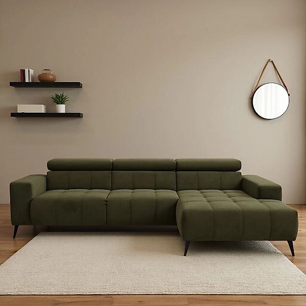DOMO collection Ecksofa "Trento L-Form, mit Kufenfuß oder Einzelfuß", wahlw günstig online kaufen