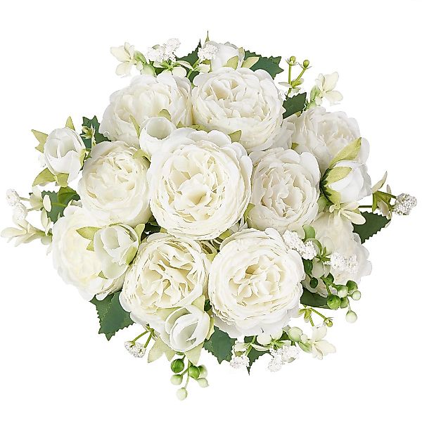 Kunstblumenstrauß Kunstblumenstrauß Rugosa-Rose Künstliche Blumen Rugosa-Ro günstig online kaufen