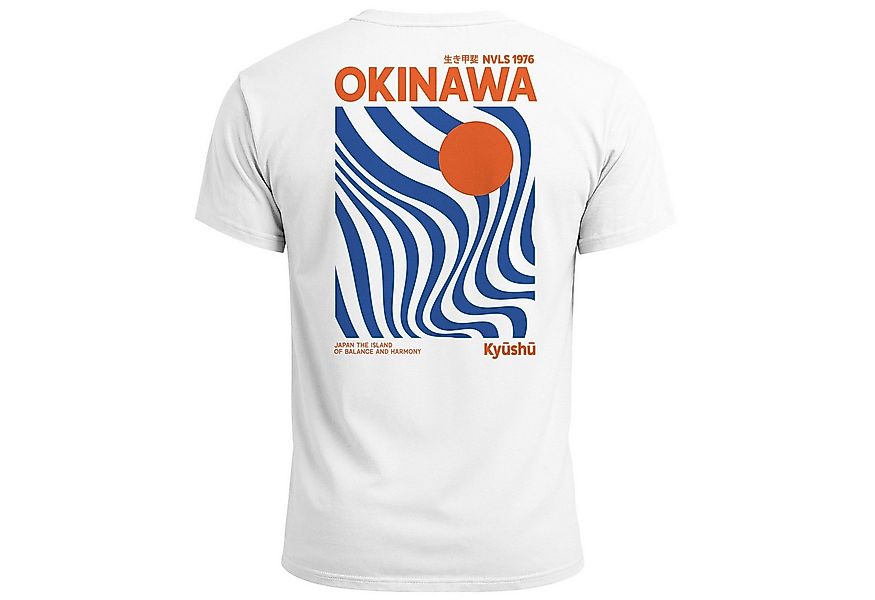 Neverless Print-Shirt Backprint T-Shirt Herren Okinawa Japan Grafikshirt Re günstig online kaufen