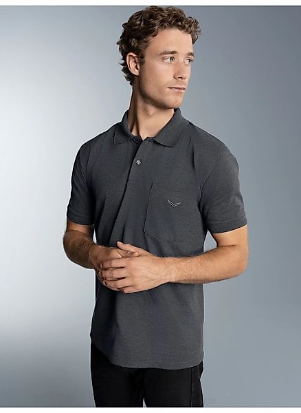 Trigema Poloshirt "TRIGEMA Polohemd mit Brusttasche" 1 Stk. günstig online kaufen