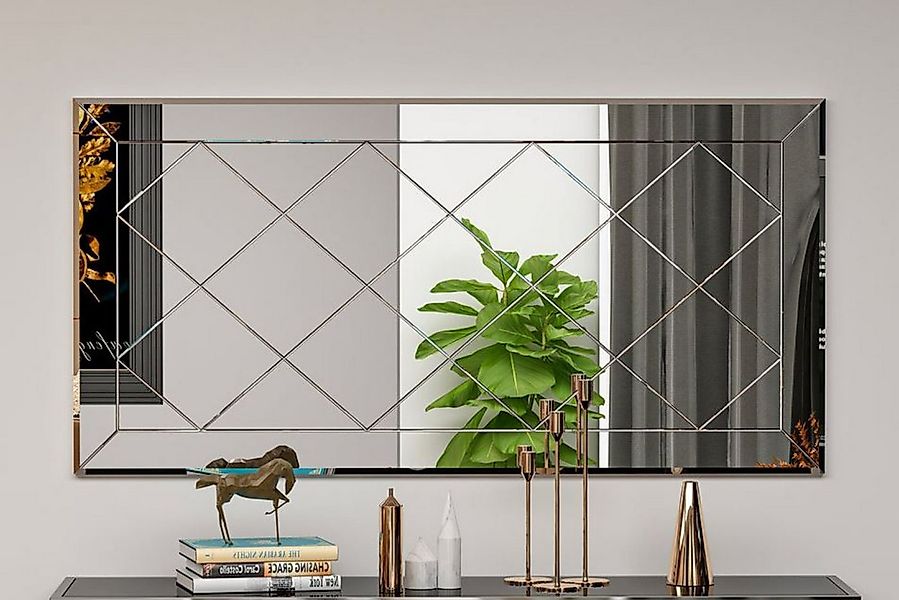 ibonto Wandspiegel Design Spiegel rechteckig Dekospiegel modern für Wohnzim günstig online kaufen