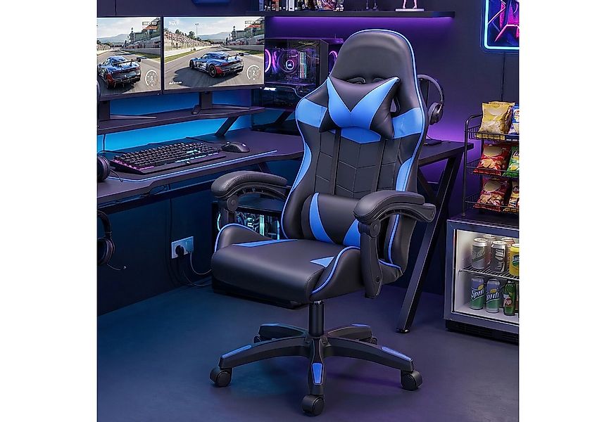 oyajia Gaming-Stuhl Gaming Stuhl, Bürostuhl Ergonomisch Wippfunktion bis zu günstig online kaufen