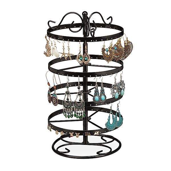 relaxdays Schmuck Etagere Runder Ohrringhalter mit günstig online kaufen