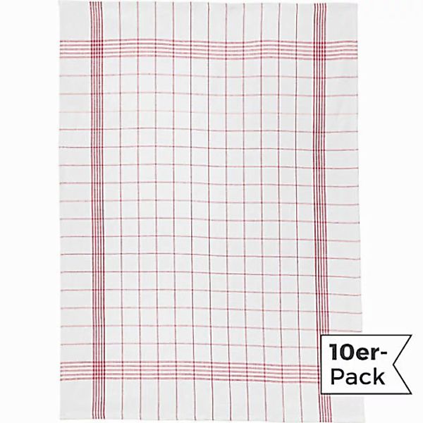 Erwin Müller Geschirrtuch Geschirrtuch 10er-Pack, Halbleinen günstig online kaufen