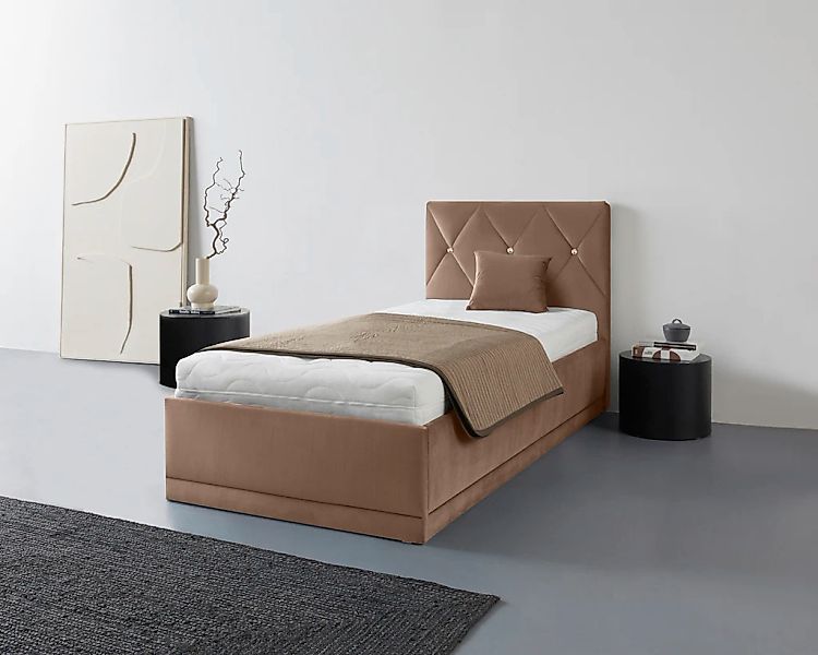 Westfalia Schlafkomfort Polsterbett "Adamas" auch mit Bettkasten, Knopfheft günstig online kaufen