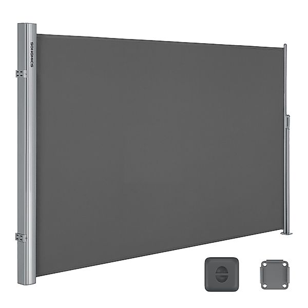 SONGMICS Seitenarmmarkise Alu Sichtschutz 280 g/m² günstig online kaufen