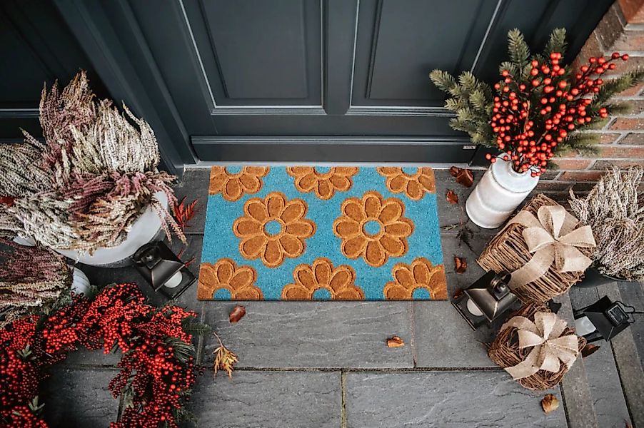 HANSE Home Fußmatte »Mix Mats Kokos Flowers«, rechteckig günstig online kaufen