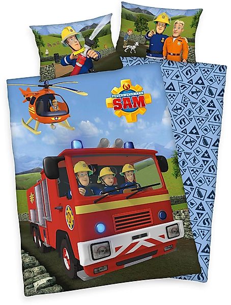 Feuerwehrmann Sam Babybettwäsche Feuerwehrmann Sam, Renforcé, günstig online kaufen